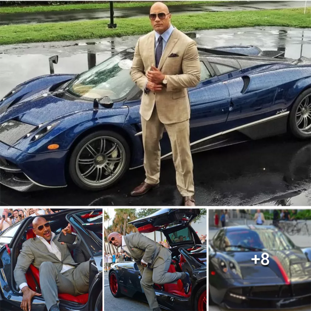 “The Rock” Johnson Creates Buzz by Posing in a Pagani Huayra Supercar.